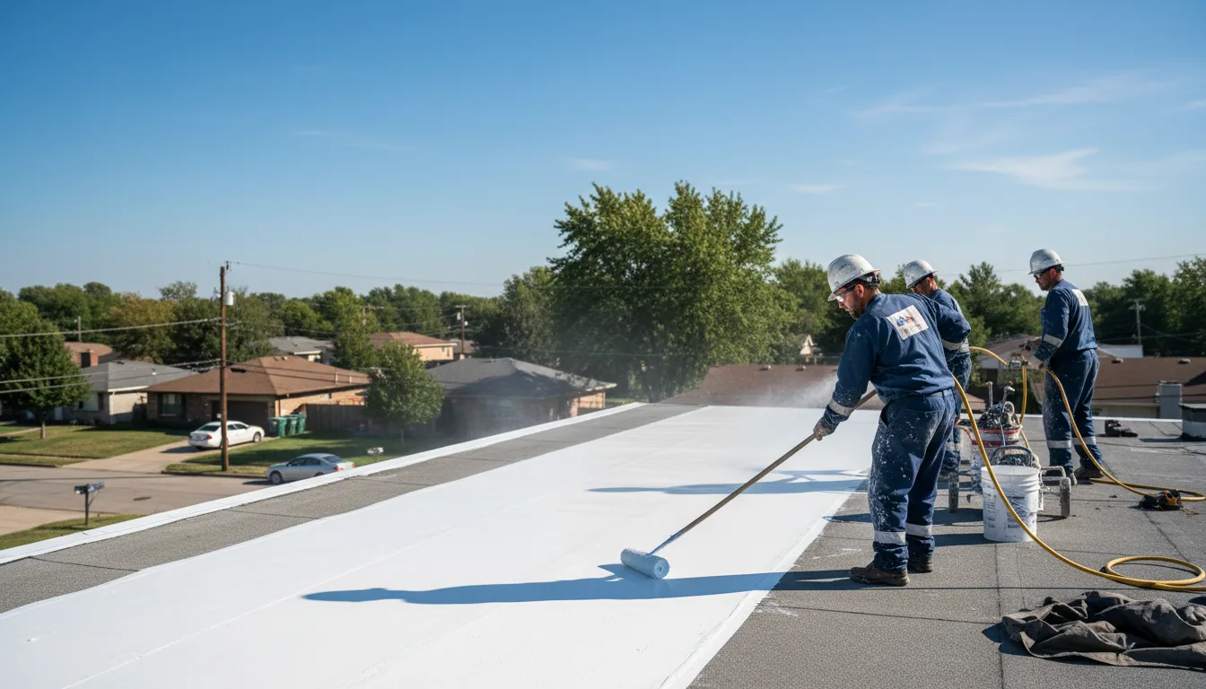 Commercial roof coating in Dana, IN near me